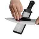 Affilatore per coltelli diamantato a doppia faccia 400/1000 grit Superficie in titanio Affilatura ceramica Coltelli da cucina Coltelli da macellaio e da barbecue 3
