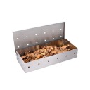 Affumicatore per trucioli di legno 22x9,5x4,3 cm Acciaio inossidabile Accessorio per grigliare Scatola affumicatrice resistente Griglia a gas e griglia a carbone 2