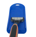 Affûteur en silicone pour lames de rasoir 12,5 x 5,9 cm Affûtage et nettoyage des lames Prolongation de la durée de vie des lames Rénovateur 4