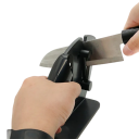 Afiador profissional de facas de cozinha Ângulo ajustável 22–46° Base antiderrapante Afiamento rápido de facas de caça e de bolso 3