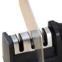 Afilador de cuchillos de cocina manual de 3 segmentos Afilado de acero inoxidable Base antideslizante Afilado rápido y seguro Afilador de cuchillas para el hogar 2