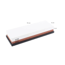 Afilador de cuchillos de doble cara de corindón blanco de grano 1000/3000 con base antideslizante, piedra de afilar para herramientas de cocina 3