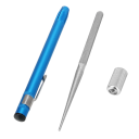 Afilador de cuchillos y anzuelos de pesca con forma de bolígrafo Superficie de diamante Acero al carbono Afilador de bolsillo compacto para cocina y pesca 3