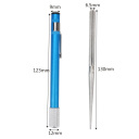 Afilador de cuchillos y anzuelos de pesca con forma de bolígrafo Superficie de diamante Acero al carbono Afilador de bolsillo compacto para cocina y pesca 5