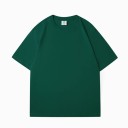 Afslappet kortærmet T-shirt Oversized snit Enkelt design Blødt bomuldsmateriale Behagelig T-shirt til hverdagsbrug 10
