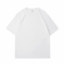 Afslappet kortærmet T-shirt Oversized snit Enkelt design Blødt bomuldsmateriale Behagelig T-shirt til hverdagsbrug 4
