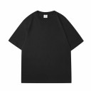 Afslappet kortærmet T-shirt Oversized snit Enkelt design Blødt bomuldsmateriale Behagelig T-shirt til hverdagsbrug 3