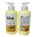 AHA White Body Lotion zesvětlující tělové mléko 500 ml s hydroxykyselinami vitamínem C a E hydratační péče proti akné a tmavým skvrnám 2