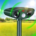 Ahuyentador solar de animales 37,5 x 15 cm Ahuyentador ultrasónico para perros y gatos IPX4 Detección 110° Alcance 8 m CE ROHS 5