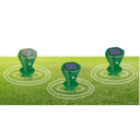 Ahuyentador solar de topos con piquetas vibratorias IP65 Repelente ultrasónico contra serpientes y topillos Espantapájaros de jardín con 3 modos Alcance 450 m² 5