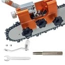Aiguilleuse de tronçonneuse portable outil manuel à manivelle pour affûter les chaînes construction en alliage avec 1 tête abrasive 1