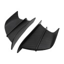 Ailerons aérodynamiques universels pour moto ABS spoiler 175x100 mm design autocollant aspect carbone mat 5