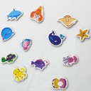 Aimants en bois animaux 12 pièces 2