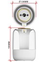 Air Humidifier with Large Sprayer 195 mm Transparent and White Design for Home Use and Maintaining Optimal Humidity 3