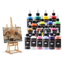 Airbrushfarbe 100 ml Acryl auf Wasserbasis bereit zum Sprühen ohne Verdünnung Schnelltrocknend und wasserfest Für Modelle Textilien Schuhe und Holz 21