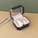 Ajándékdoboz óra számára 11 × 9,5 × 6 cm Akril doboz óra számára fedéllel ajándékcsomagolás órákhoz vagy ékszerekhez 4