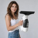 Akku-Fensterreiniger und Wischer 2in1 3500 mAh Wiederaufladbarer Fensterreiniger mit Sprühflasche und Mikrofasertuch Weiß Fenster und Spiegel 11