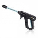 Akkupulitrice ad alta pressione per auto 220 bar Senza batteria Motore senza spazzole 4,1 l/min Ugello 5 in 1 Contenitore per schiuma Nero Per lavare 1