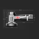 Ακουστική μίνι τροχός 16,8V 19,5 x 12,5 x 13,5 x 5 cm Με λιθίου μπαταρία Πολυλειτουργικό περιστροφικό εργαλείο για λείανση κοπή γυάλισμα χάραξη 5