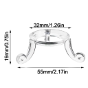 Akril kristálytartó 32 x 19 x 55 mm Átlátszó dekoratív állvány Stabil alap a kristálygömbök kiállításához 2