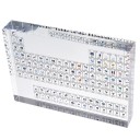 Akrylová periodická tabulka prvků Průhledný blok s barevnými obrázky Stolní dekorace pro studenty a nadšence chemie 17 x 12 x 2,4 cm 2