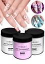 Akrylový prášek na nehty 120 g Profesionální akryl Pink White Clear Prodloužení a modeláž nehtů Salon i domácí použití 2
