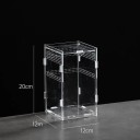 Akrylterrarium til krybdyr 12 x 12 x 20 cm Opdragskasse til tarantler, edderkopper, skorpioner og krybdyr med ventilationsåbninger 2