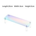 Akryyliteline 1 taso 20 × 8 × 5 cm vaaleanpunainen järjestelijä figuureille hajuvesille koruille hylly keräilyesineiden esittelyyn 2