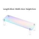 Akryyliteline 1 taso 40 × 8 × 5 cm vaaleanpunainen järjestäjä figuureille hajuvesille koruille hyllylle keräilyesineiden esittelyyn 2