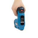 Aku hřebíkovačka a sešívačka HILDA 2v1 USB dobíjení 2000 ks spon modrá elektrická pistole pro nábytek a dřevěné rámy 5