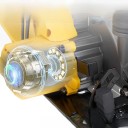 Aku kotoučová pila bezkartáčová 6 palců 150 mm hloubka řezu 55 mm nastavení úhlu 0~45° 3 rychlosti 7200 ot/min žlutá na dřevo i PVC 3