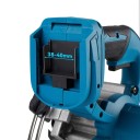 Aku kotoučová pila ruční Bezuhlíkový motor 125 mm 5 palců Multifunkční řezačka pro řezání dřeva 24 zubů 18 V Modrá bez baterie 3