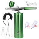 Aku mini striekacia pištoľ s kompresorom USB nabíjacia 20cc 40cc elektrická na lakovanie modelov dielňu garáž hobby 2