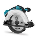 Aku ruční kotoučová pila 185 mm 7 palců Bezkartáčový motor 18 V Pilový kotouč 40 zubů Řez do 45,5 mm Modrá na dřevo bez baterie 1