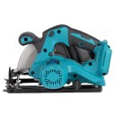 Aku ruční kotoučová pila 185 mm 7 palců Bezkartáčový motor 18 V Pilový kotouč 40 zubů Řez do 45,5 mm Modrá na dřevo bez baterie 2