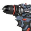 Aku vrtačka 21V pro baterie Makita, 65 N.m, 1650 ot/min, sklíčidlo 10 mm, 21 stupňů točivého momentu, modro-černo-červená, bez baterie 3