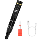 Akumulátorová elektrická bruska na nehty 35000 ot./min s LCD displejem a USB-C nabíjením pro manikúru i pedikúru akryl a gelové nehty 3