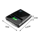 Akumulatorowa mini latarka czołowa LED z klipsem USB, 6 diod LED, wodoodporność IPX4, sterowanie bezdotykowe, 1000 mAh, przegub obrotowy, przenośna latarka czołowa 2