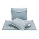 Akupresúrna podložka 74 x 44 cm s vankúšom 40 x 26 cm masážny set s bodcami v tvare kvetov na relaxáciu chrbta, šije aj chodidiel po cvičení 1