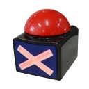 Akustischer Knopf-Buzzer 116 x 112 x 97 mm Rotes Spielknopf mit Licht und Ton Wettbewerbsbuzzer für Spiele, Quizze und Heimunterhaltung 1