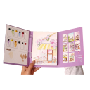 Akvarelová sada na malování s motivem kaváren a městských scenérií 18,6 × 14,2 cm vodní štětec 12 barev předtištěné papíry na cesty 3