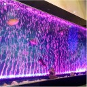 Akvarijní LED lampa 52 cm s probubláváním RGB barevné osvětlení s dálkovým ovladačem ponorná pro extra velká akvária EU zástrčka 7