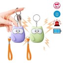 Alarm de siguranță personală 130 dB breloc cu formă de bufniță lumina led mini alarm 2