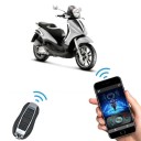 Alarm motocyklowy zdalnego uruchamiania i sterowania przez aplikację, 2 piloty zdalnego sterowania, Bluetooth, czujnik wibracji, czarny, do motocykli 3