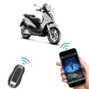 Alarm pentru motocicletă cu pornire de la distanță și control prin aplicație, 2 telecomenzi, Bluetooth, senzor de vibrație, negru, pentru motociclete 3