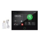 Alarme domestique sans fil avec écran tactile IPS de 7", 4G et WiFi, 100 zones, batterie de 5000 mAh, prise EU, noir, protection 1