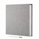 Album foto autoadeziv mare pentru scrapbooking 33,5 x 32,5 cm Copertă din in Foi cu folie de protecție Pentru fotografii de diferite 4