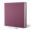 Album foto autoadeziv mare pentru scrapbooking 33,5 x 32,5 cm Copertă din in Foi cu folie de protecție Pentru fotografii de diferite 7