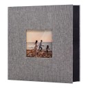 Album foto mare din in 300 de pagini pentru fotografii 10 x 15 cm Dimensiune 33 x 30 cm Cu fereastră în copertă Pagini negre 5
