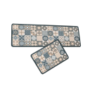 Alfombra antideslizante 40x120 cm Patrón retro Alfombra de cocina Alfombra de baño Alfombra de pasillo largo Alfombra suave y absorbente para el apartamento 2